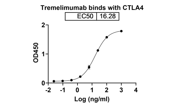 Tremelimumab binds with CTLA4